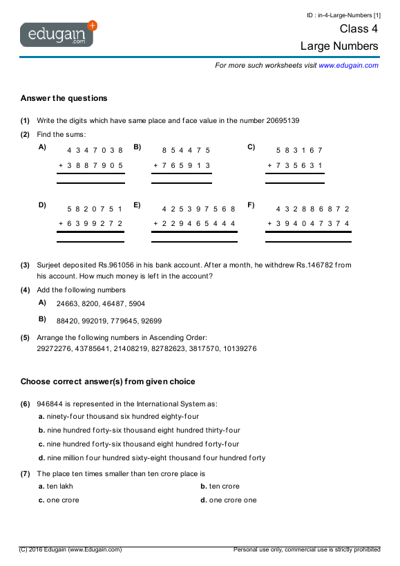 Large Numbers