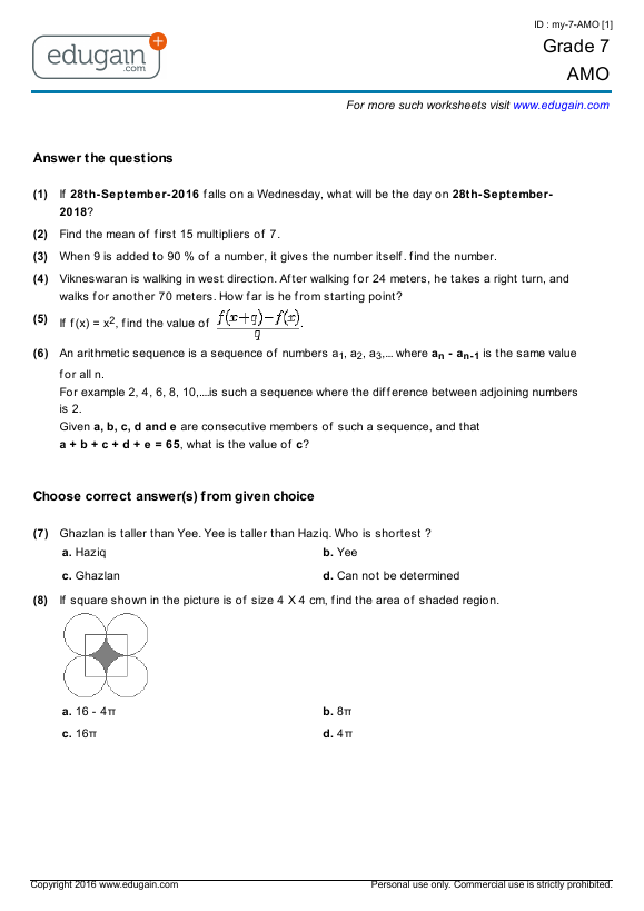 American Mathematics Olympiad